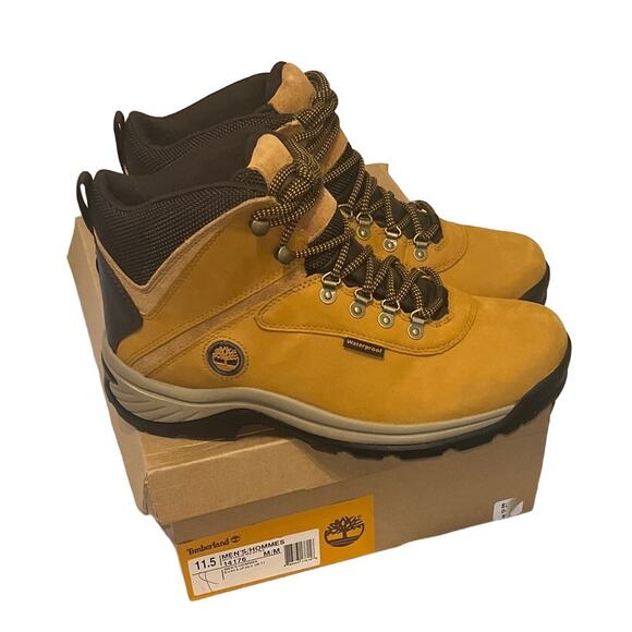 Timberland White Ledge Mid WP Hiking Boots - 14176 - Wheat - Size: 11.5 - NEW - Picture 1 of 11